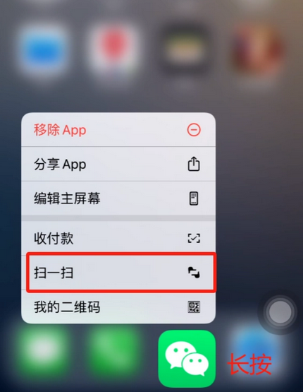 临泉苹果手机维修分享iPhone 15如何快速打开扫一扫 