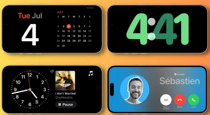 临泉苹果手机维修分享iOS17横屏充电待机显示有什么好处 