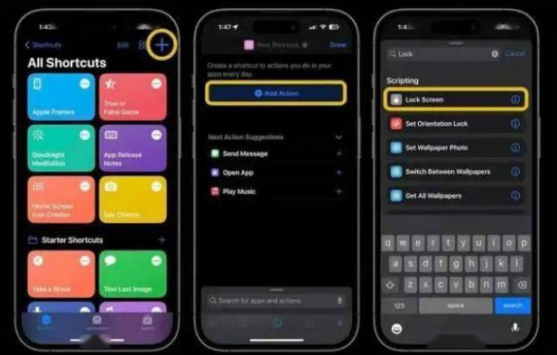 临泉苹果14锁屏维修店分享iPhone14升级iOS16.4后如何创建锁屏快捷方式 