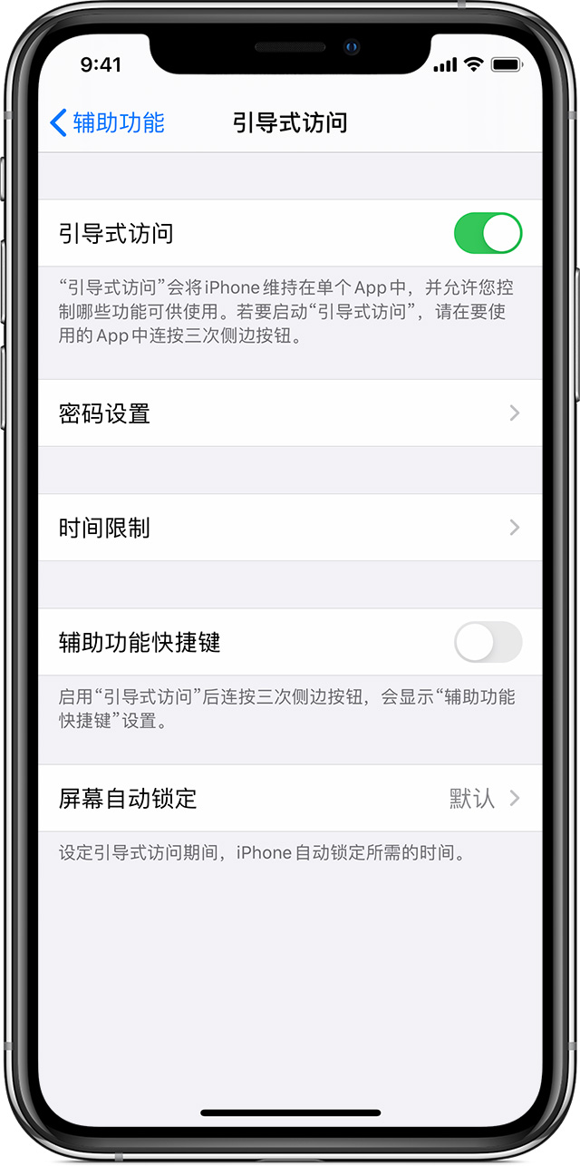 临泉苹果手机维修分享如何在 iPhone 上退出引导式访问 